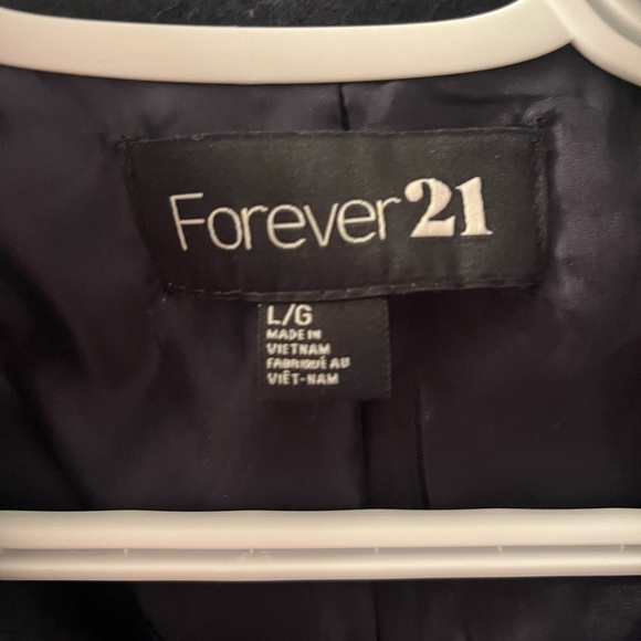 Forever 21 navy blue pea coat - Picture 3 of 3